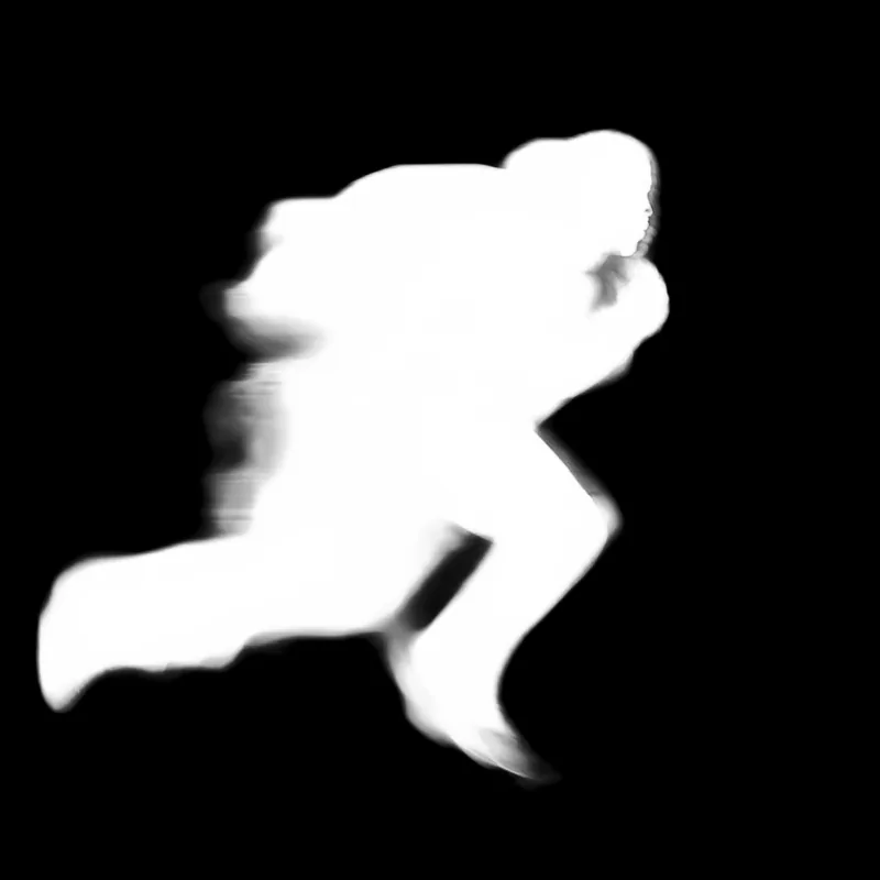 Focus model alpha matte: Sprinter Motion Blur