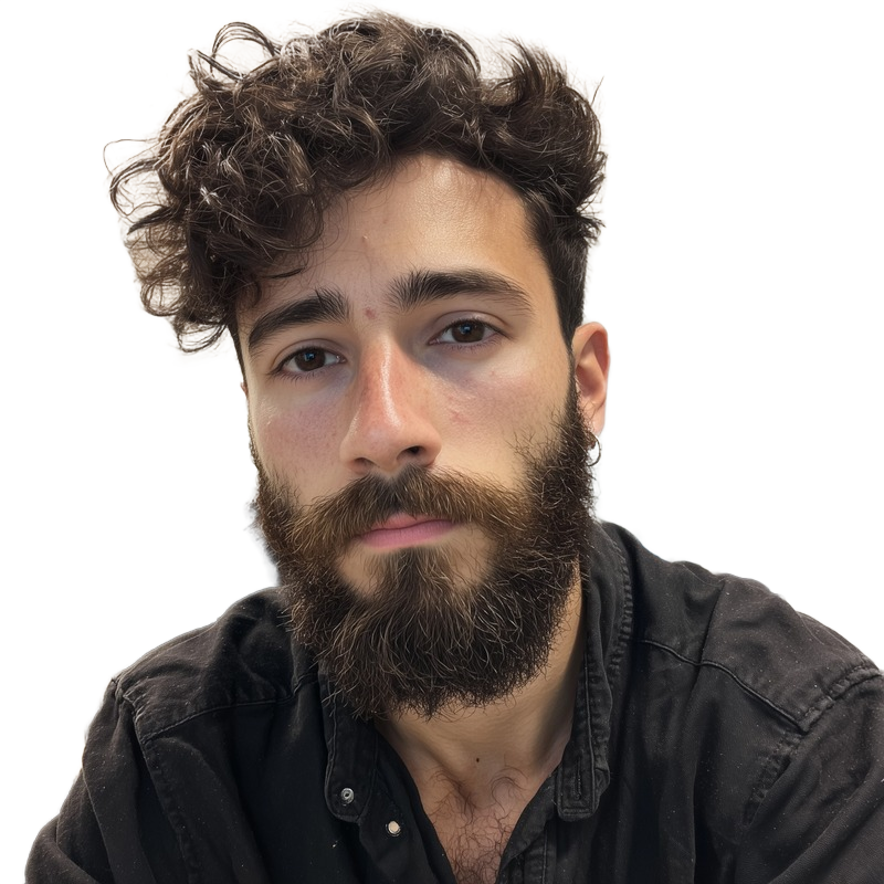 Background removed: Bearded Man Portrait