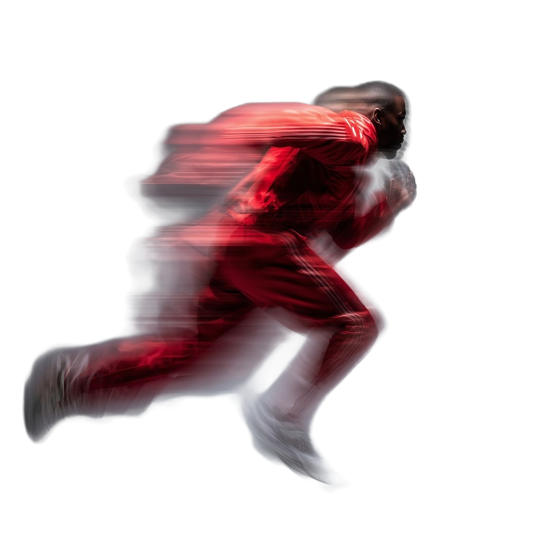 Background removed: Sprinter Motion Blur