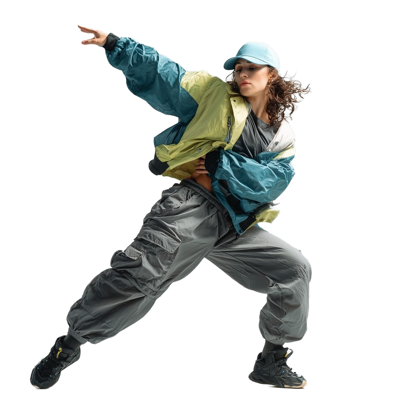 Background removed: Street Dancer in Studio