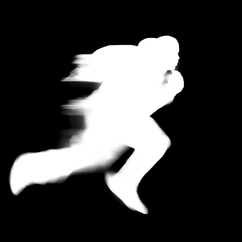 Ground truth alpha matte: Sprinter Motion Blur