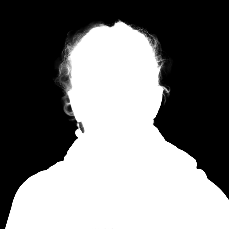 Ground truth alpha matte: Woman Street Portrait with Glasses