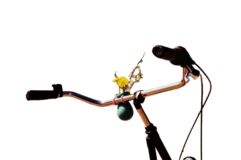 Background removed: Bike Handlebar at Beach