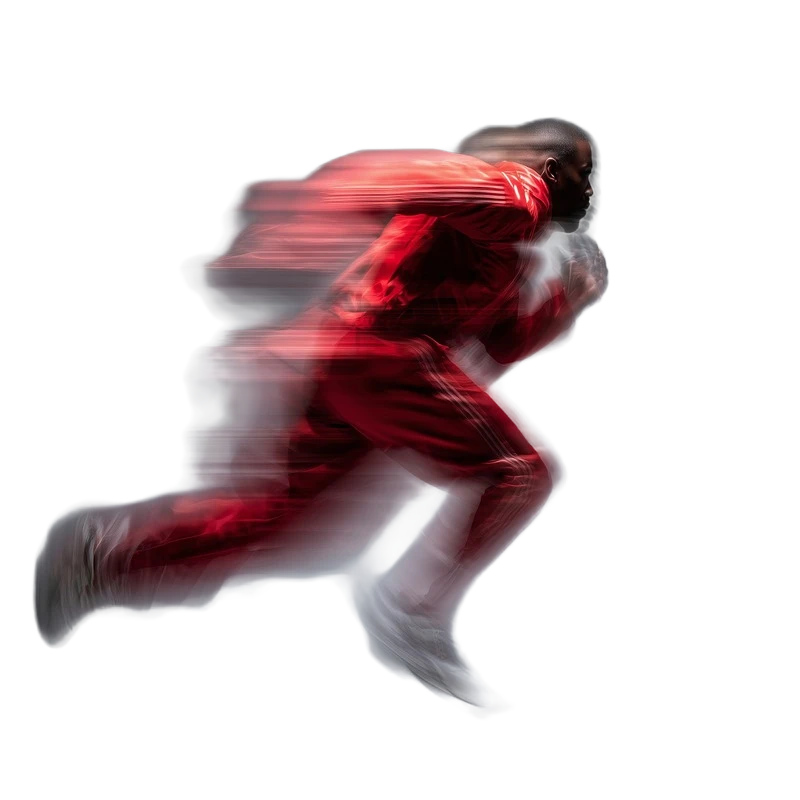 Background removed: Sprinter Motion Blur