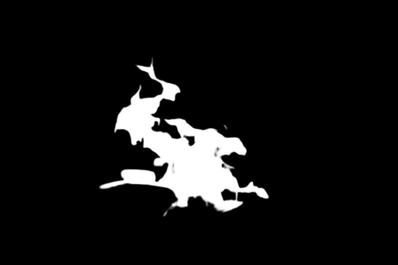 Pro model alpha matte: Campfire Flames at Night