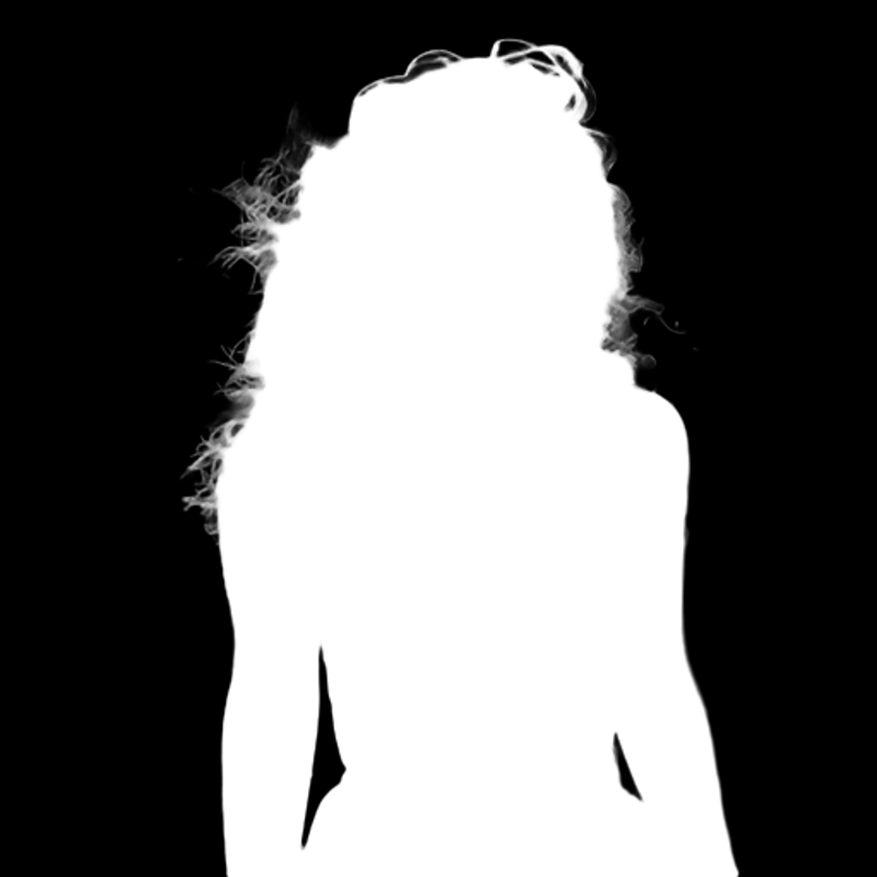 Pro model alpha matte: Confetti Sunset Portrait