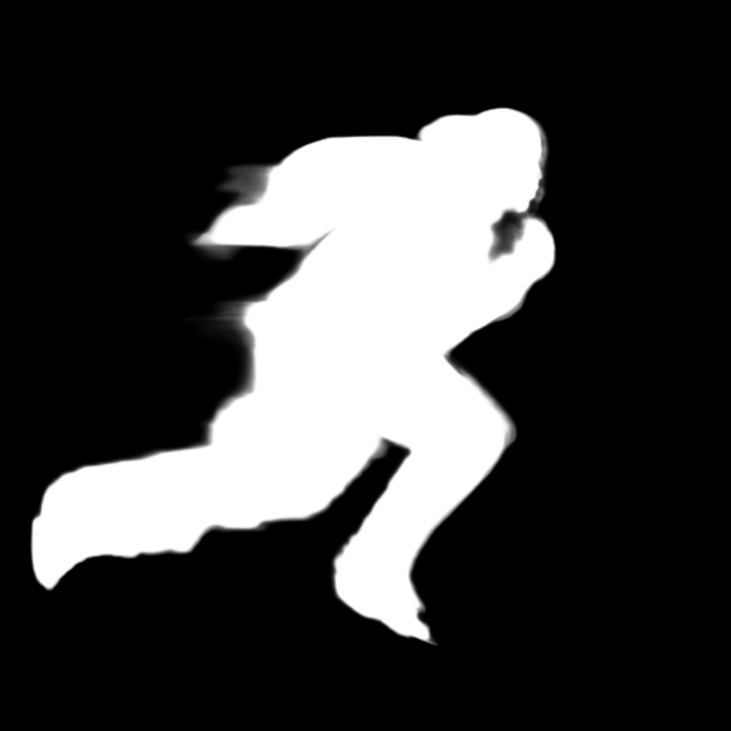 Pro model alpha matte: Sprinter Motion Blur