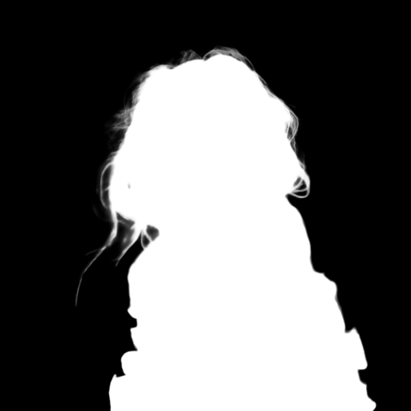 Pro model alpha matte: Sunset Field Portrait