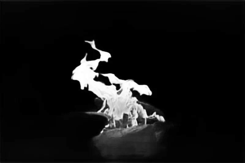 Snap model alpha matte: Campfire Flames at Night