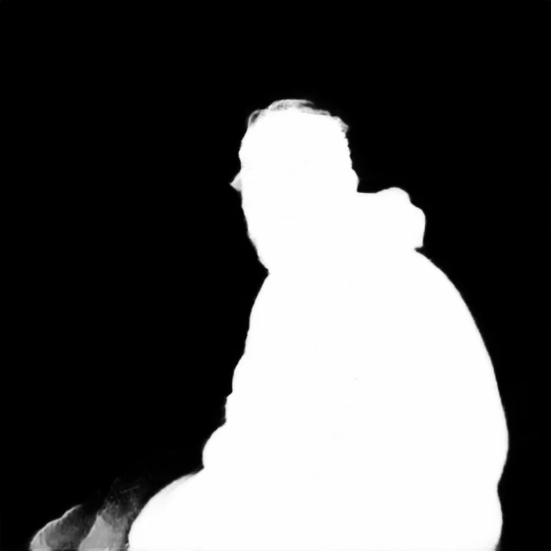 Snap model alpha matte: Smiling Man at Seaside Sunset