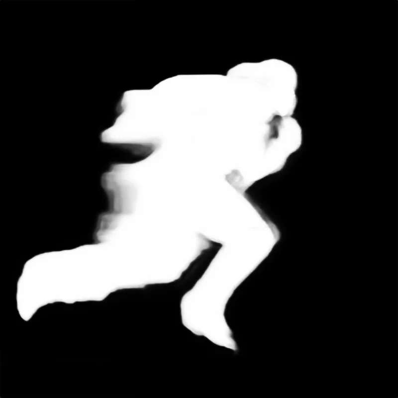 Snap model alpha matte: Sprinter Motion Blur