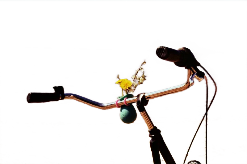 Background removed: Bike Handlebar at Beach