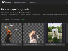 Docker Desktop web UI for background removal
