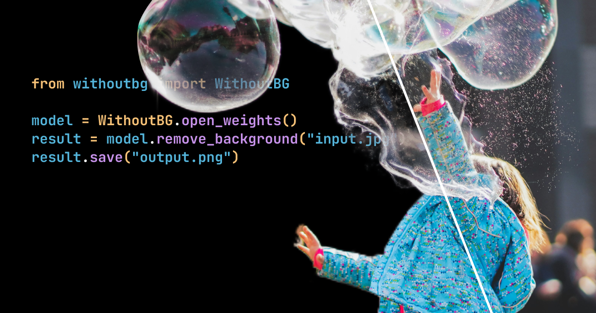 Preview of WithoutBG Open Model