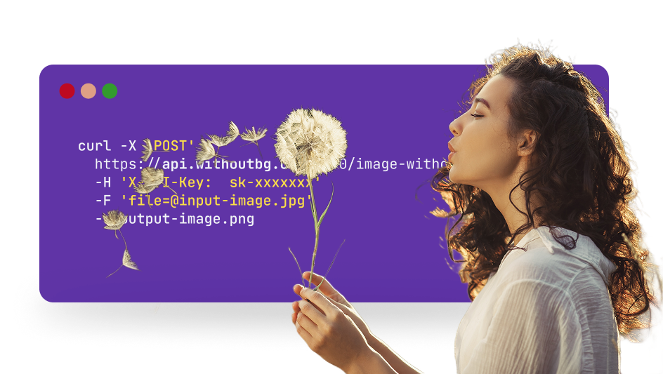 Background removal demonstration showing before and after images of various subjects including people, products, and objects with transparent backgrounds